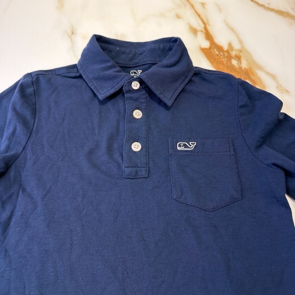 Vineyard Vines Navy Blue Kids Polo Shirt - Picture 2 of 4